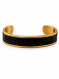 Noir Crocodile Cuff